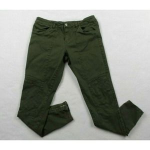 BP Nordstrom Moto Pants Skinny Military Green 30